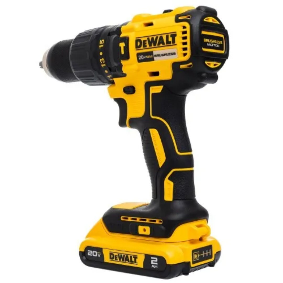 KIT TALADRO ORIGINAL INALÁMBRICO DEWALT CON 2 BATERIAS + ACCESORIOS + JUEGO CAJA SET DADOS CHICHARRA 46 PCS
